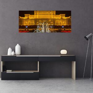 Kép - A Parlament palotája, Bukarest, Románia (120x50 cm)