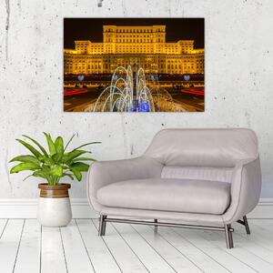 Kép - A Parlament palotája, Bukarest, Románia (90x60 cm)