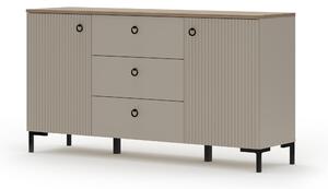 Komód Demandaron 4 (taupe + silverjack tölgy)