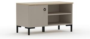 Cipőtároló (cipősszekrény) Demandaron (taupe + silverjack tölgy)