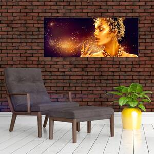 Kép - arany királynő (120x50 cm)