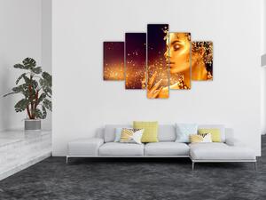 Kép - arany királynő (150x105 cm)