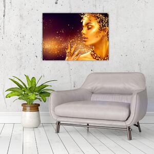 Kép - arany királynő (70x50 cm)