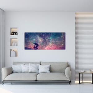 Kép - természetfeletti éjszakai égbolt (120x50 cm)