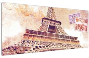 Kép - Kilátás Párizsból (120x50 cm)