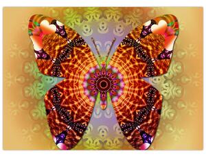 Kép - etno pillangó (70x50 cm)