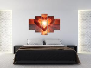 Kép - Nap a szívben (150x105 cm)