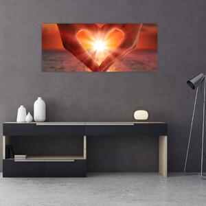 Kép - Nap a szívben (120x50 cm)