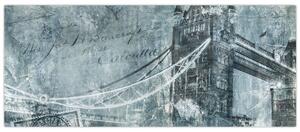 Kép - Tower Bridge hideg tónusokkal (120x50 cm)