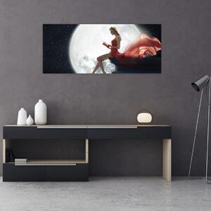 Kép - Nő a holdfényben (120x50 cm)