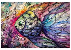 Kép - színes hal (90x60 cm)