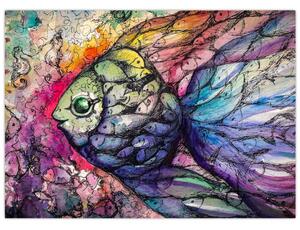 Kép - színes hal (70x50 cm)