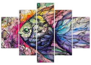 Kép - színes hal (150x105 cm)