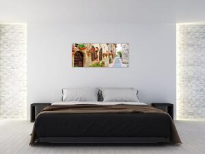 Kép - festői olasz sikátor (120x50 cm)