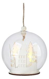 Fehér fénydekoráció karácsonyi mintával ø 9 cm Myren – Markslöjd