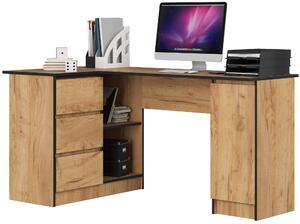Sarok PC asztal Bienvenida (craft tölgy) (B)