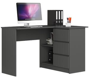 Sarok PC asztal Balkon (grafit) (P)