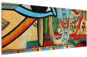Egyiptomi motívumú kép (120x50 cm)