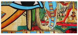 Egyiptomi motívumú kép (120x50 cm)
