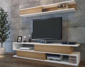 Nappali fal Simpsonic (teak + fehér) . Akció -28%