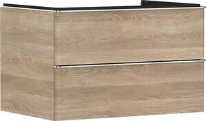 Szekrény a mosdókagyló alatt lap alá Hansgrohe Xelu Q 78x49,5x55 cm natúr tölgy 54076000