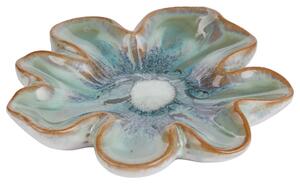 BLUE BLISS kerámia fali dekoráció Ø 11 cm , zöld