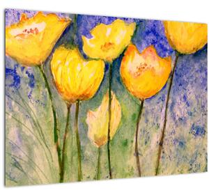 Kép - sárga tulipán (70x50 cm)
