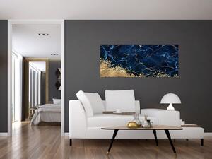 Kép - Sötétkék márvány (120x50 cm)