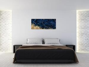 Kép - Sötétkék márvány (120x50 cm)