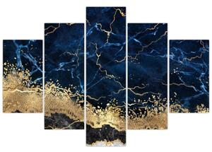 Kép - Sötétkék márvány (150x105 cm)