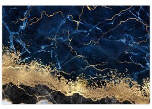 Kép - Sötétkék márvány (90x60 cm)