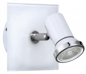 LED lámpatest , spot , 3 Watt , meleg fehér , üveg , fehér , IP44 , EGLO , TAMARA 1 , 95993