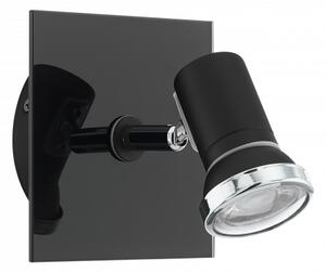 LED lámpatest , spot , 3 Watt , meleg fehér , üveg , fekete , IP44 , EGLO , TAMARA 1 , 33677