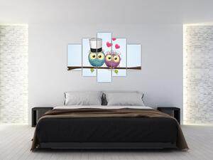 Kép - szerelmes baglyok (150x105 cm)