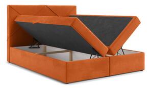 Kárpitozott ágy VERDE 160x200 cm Narancssárga