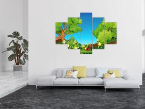 Kép - Boldog békák (150x105 cm)