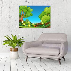 Kép - Boldog békák (70x50 cm)