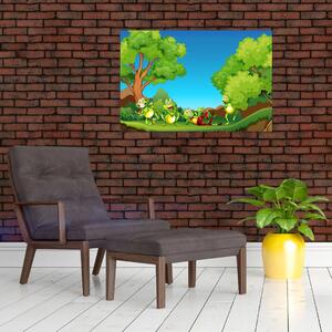 Kép - Boldog békák (90x60 cm)