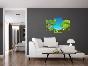 Kép - Boldog békák (90x60 cm)