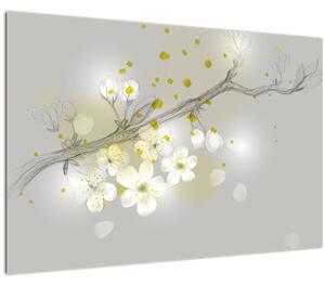 Virágzó gally képe (90x60 cm)