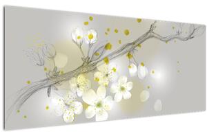 Virágzó gally képe (120x50 cm)
