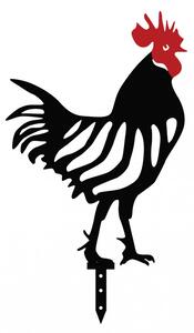 Chicken Family 4 darabos Kerti dekoráció Fekete