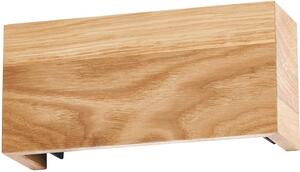 Fischer & Honsel modern skandináv fali lámpa shine-wood fekete olajozott tölgy fhl30574