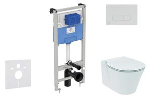 Ideal Standard ProSys - Készlet falra szerelhető, WC és ülőkével Connect Air, gombok Oleas M1, Aquablade, SoftClose, króm matt ProSys120M SP23