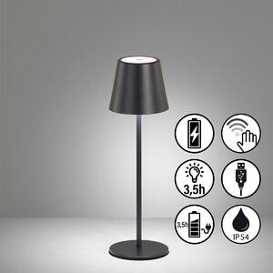 Fischer & Honsel modern kültéri asztali lámpa viletto fekete fhl850355 IP54