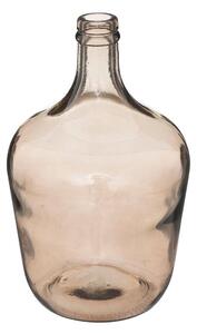 Üveg váza 30 cm, barna átlátszó üveg - TOSCANE