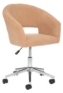 Állítható szövet irodai szék, bézs - TOURNICOT