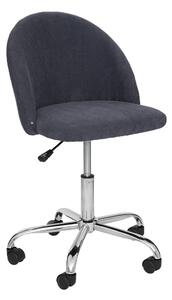 Állítható szövet irodai szék, antracitszürke - TOURNI