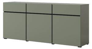 Komód Crossroad G43 (fenyőzöld + fekete)