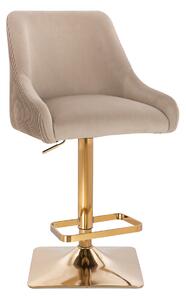 HR920KW Latte Modern Velúr Szék Arany lábbal